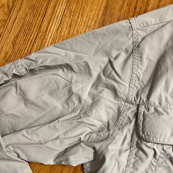 Columbia Shirt Mens Large Titanium Fishing Long Sleeve Beige - Picture 2 of 9